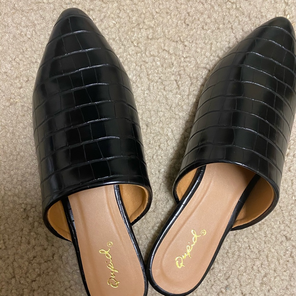 Black loafers
